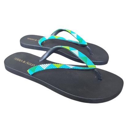 Imagem de Sandalia Chinelo Feminino Terra & Agua Tira Multi Color 030068C