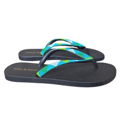 Imagem de Sandalia Chinelo Feminino Terra & Agua Tira Multi Color 030068C