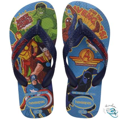 Imagem de Sandalia Chinelo Havaianas Kids Top Marvel II Homem Aranha Infantil Original Cor:Vermelho HibiscoTamanho:27/28