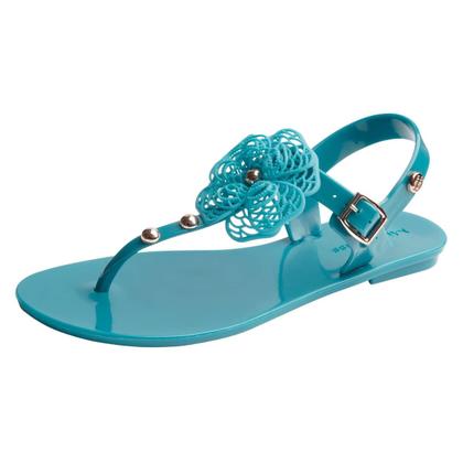 Imagem de Sandália Chinelo Rasteira Flores ref 10207