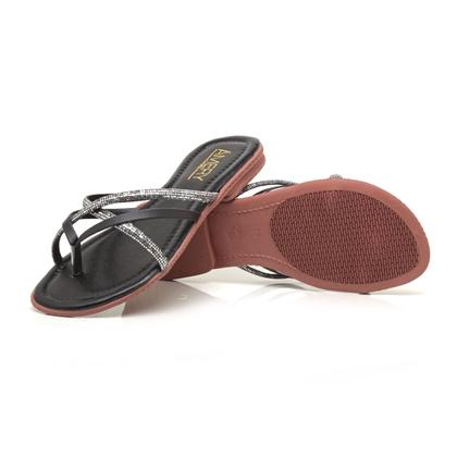 Sandália Chinelo Rasteira Tira Cruzada Brilho Básico Super Macia Dia a Dia - AMERY SHOES Imagem de Sandália Chinelo Rasteira Tira Cruzada Brilho Básico Super Macia Dia a Dia