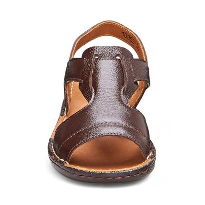 Imagem de Sandália com Elastico em Couro Cafe Levecomfort 