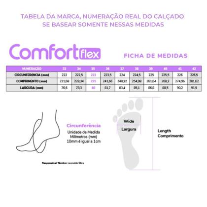 Imagem de Sandália Comfortflex Anabela Casual Feminina