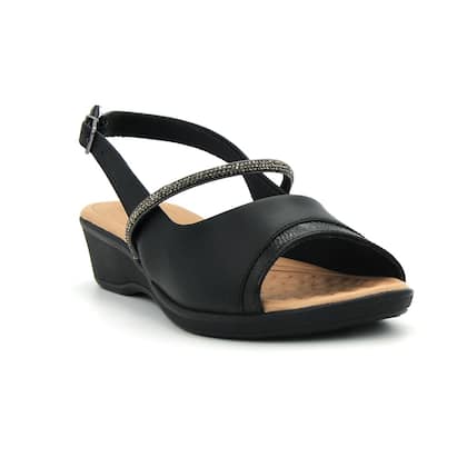 Imagem de Sandalia Comfortflex Original Salto Anabela Feminino 304