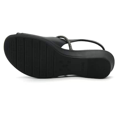Imagem de Sandalia Comfortflex Original Salto Anabela Feminino 304