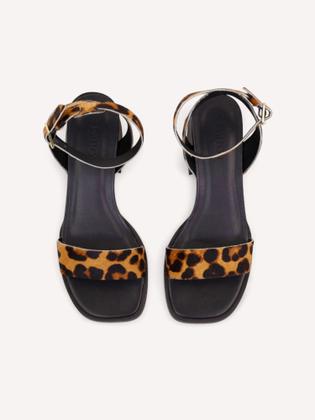 Imagem de Sandália Couro Animal Print - Onça