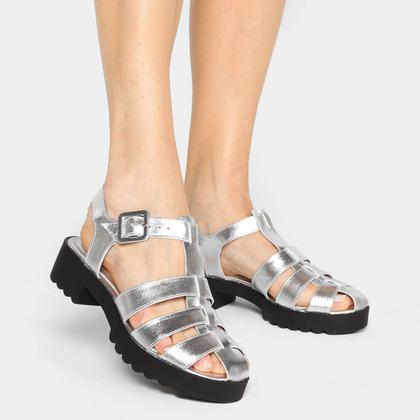 Imagem de Sandália Couro Shoestock Fisherman Tratorada Feminina