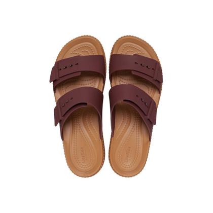 Imagem de Sandália crocs brooklyn woven buckle dark clay