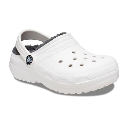 Imagem de Sandália crocs classic lined k white/grey