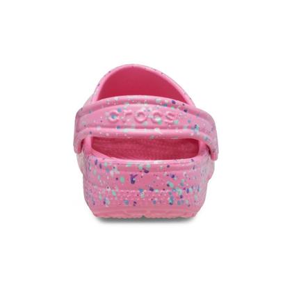 Imagem de Sandália Crocs Classic Paint Splatter Clog K Pink Lemonade/Multi