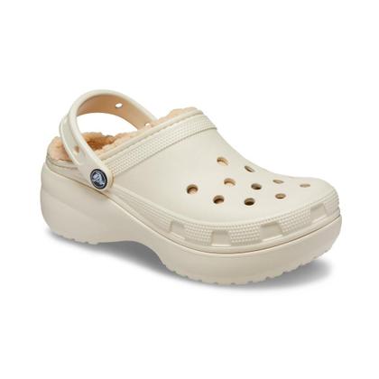 Imagem de Sandália crocs classic plataform lined clog bone
