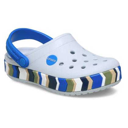 Imagem de Sandália Crocs Crocband Chevron Band Clog T Steel/Blue Haze
