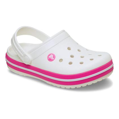 Imagem de Sandália Crocs Crocband Clog K WHITE/PINK CRUSH