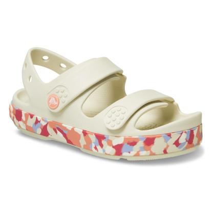 Imagem de Sandália Crocs Crocband Cruiser Glow Confetti Band Sandal K Summit White/Guava