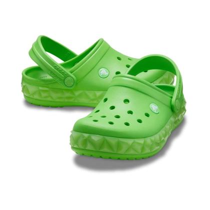Imagem de Sandália crocs crocband geometric glow band clog t green slime