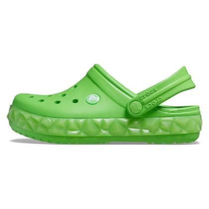 Imagem de Sandália crocs crocband geometric glow band clog t green slime
