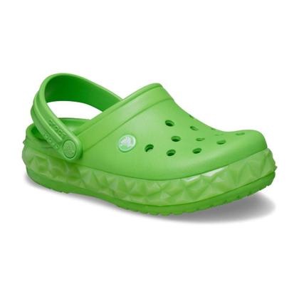 Imagem de Sandália crocs crocband geometric glow band clog t green slime