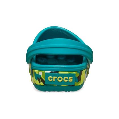 Imagem de Sandália Crocs Crocband Glow Confetti Band Clog T Turbo Teal/Multi