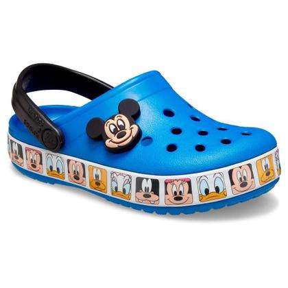 Imagem de Sandália crocs fun lab mickey mouse band clog juvenil bright cobalt
