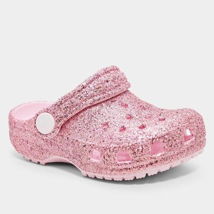 Imagem de Sandália Crocs Infantil Classic Chunky Glitter Clog T