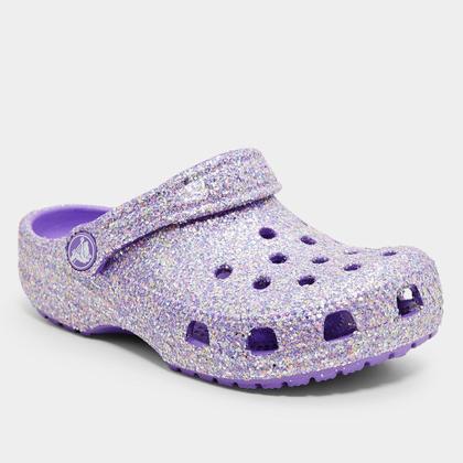 Imagem de Sandália Crocs Infantil Classic Fantasy Glitter Clog K