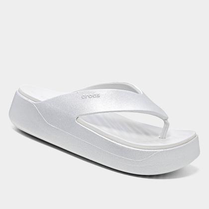 Imagem de Sandália Crocs Metallic Plataform Flip Feminina