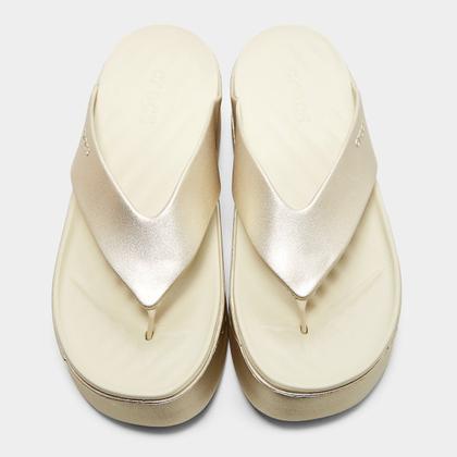 Imagem de Sandália Crocs Metallic Plataform Flip Feminina