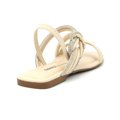Imagem de Sandalia Dakota Feminino Y7901 Baixa Confortavel Brilho Rasteira