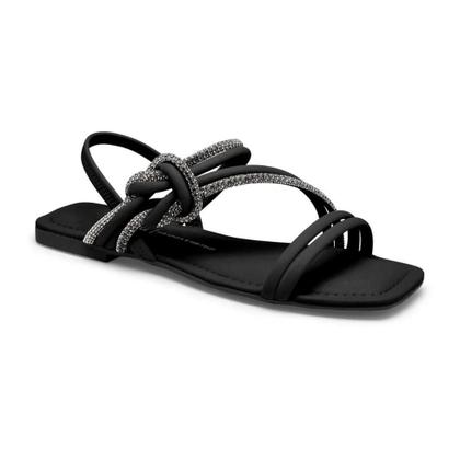 Imagem de Sandália Dakota Rasteira Preta com Brilhos Y7901