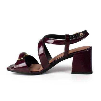 Imagem de Sandalia Dakota Salto Bloco Cherry - Feminina - Vermelho