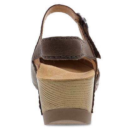 Imagem de Sandália Dansko Tiffani Wedge para mulheres, marrom 6,5-7 M, EUA