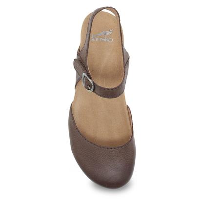 Imagem de Sandália Dansko Tiffani Wedge para mulheres, marrom 6,5-7 M, EUA