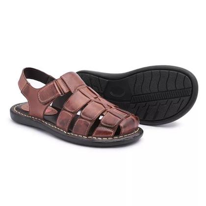 Imagem de Sandália De Couro Estilo 3 Faixas