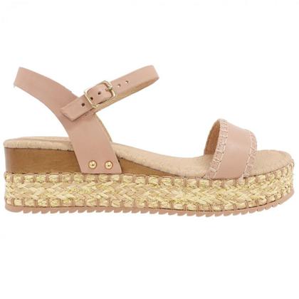 Imagem de Sandália Fem Bottero Couro Flatform Marrom Claro 364201-4