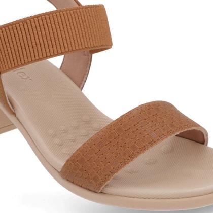 Imagem de Sandália Fem. Usaflex Salto Bloco Couro e Elástico UC220030