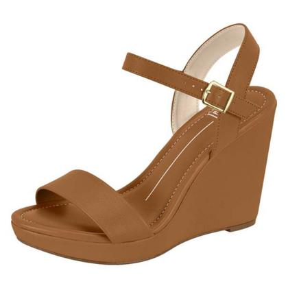Imagem de Sandália Feminina Anabela Camel Moleca 5411.1502