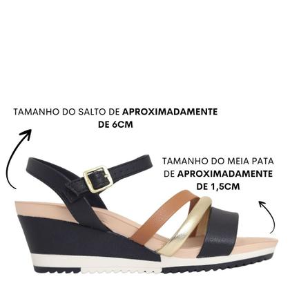 Imagem de Sandália Feminina Anabela Conforto com Fivela Modare 7123147