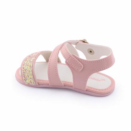 Imagem de Sandália Feminina Bebê fivela 0027196C com brilhos Pimpolho