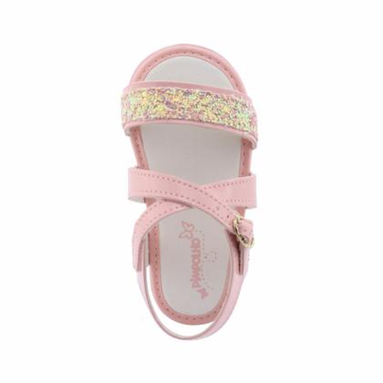 Imagem de Sandália Feminina Bebê fivela 0027196C com brilhos Pimpolho