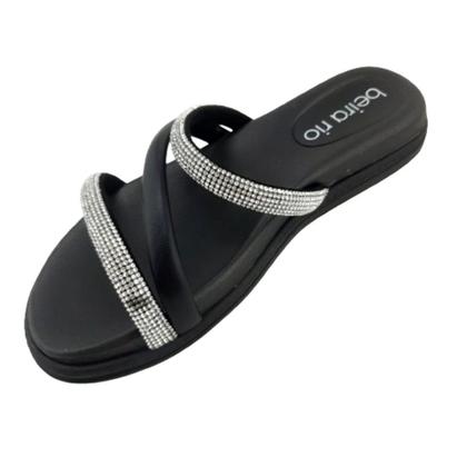 Imagem de Sandália Feminina Beira Rio London Cristal Preto 8488.108