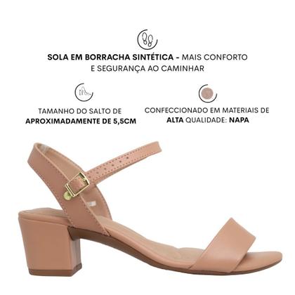 Imagem de Sandália Feminina Beira Rio Salto Baixo Grosso Leve 82461176