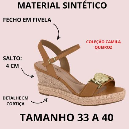Imagem de Sandália Feminina Beira Rio Tamanco Anabela Conforto 8486124