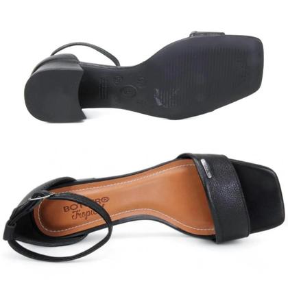 Sandália feminina bottero 356705 em couro salto bloco baixo 4 cm Imagem de Sandália feminina bottero 356705 em couro salto bloco baixo 4 cm