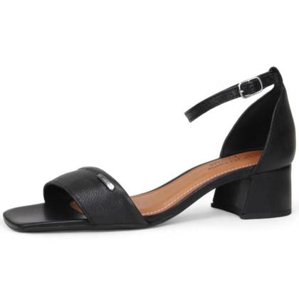 Sandália feminina bottero 356705 em couro salto bloco baixo 4 cm Imagem de Sandália feminina bottero 356705 em couro salto bloco baixo 4 cm