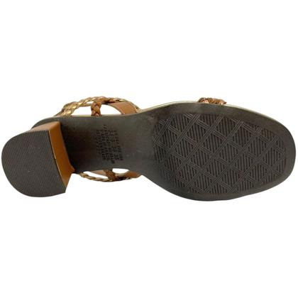 Imagem de Sandália Feminina Casual Dia a Dia Passeio Trabalho com Pedraria Salto Médio Conforto Dakota Y9301