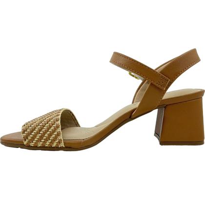 Imagem de Sandália Feminina Casual Dia a Dia Ultra Conforto Tira Tresse Salto Médio Modare 7172.119