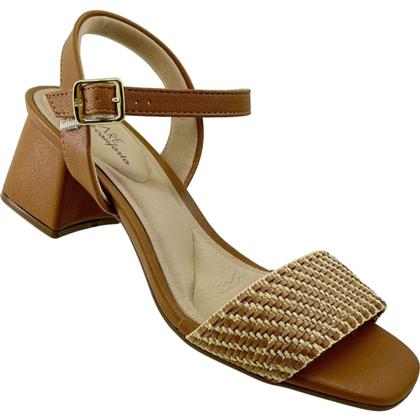 Imagem de Sandália Feminina Casual Dia a Dia Ultra Conforto Tira Tresse Salto Médio Modare 7172.119