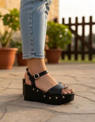 Imagem de Sandália Feminina Dakota Anabela Plataforma Confortável Moda Y9542
