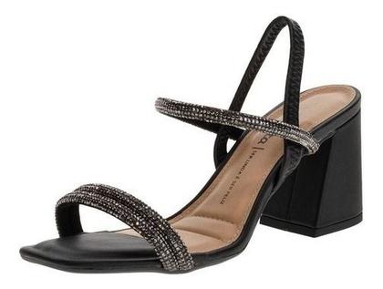 Imagem de Sandalia Feminina Dakota Pedrarias Confortavel Z9571 Salto