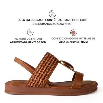Imagem de Sandália Feminina Dakota Plataforma Tendência Conforto Y9711
